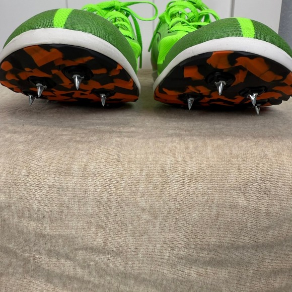 Brooks Wire v7 XC Track Racing Spikes Neon Green Orange‎ Mens Size 13